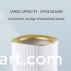 Nordic simple style thickened striped waste paper trash can
