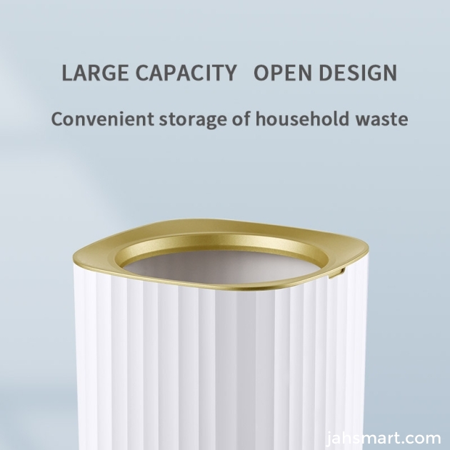 Nordic simple style thickened striped waste paper trash can