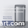Stainless steel automatic packaging sensor trash can