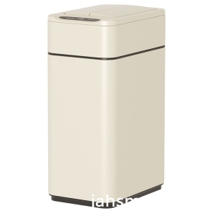 Small double-sided open lid stainless steel induction trash can