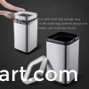 Stainless steel hotel square waste paper basket garbage bin