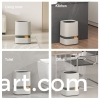 Automatic garbage bag suction wastebasket trash can