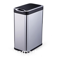 Stainless steel trash can