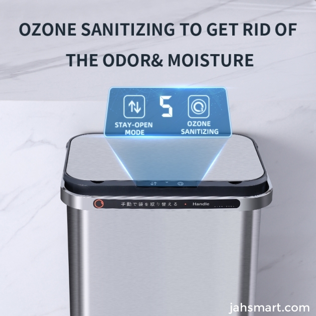 Double layer classification kitchen intelligent garbage bin