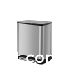 New stainless steel pedal trash can