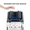 Stainless steel medium-sized bidirectional open lid intelligent sensing garbage bin