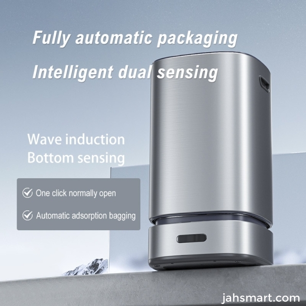 Stainless steel automatic packaging sensor trash can