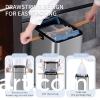 Stainless steel medium-sized bidirectional open lid intelligent sensing garbage bin