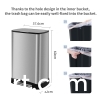 New stainless steel pedal trash can
