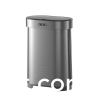 Foldable large capacity induction stainless steel trash can