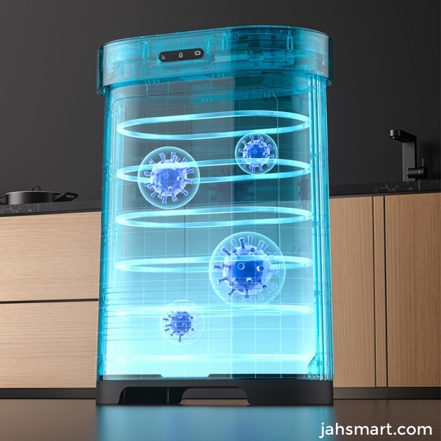 Foldable large capacity induction stainless steel trash can