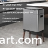 High footed double bucket hand press trash can