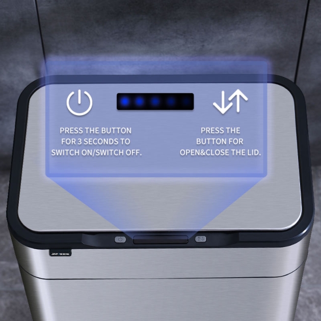 Kitchen high foot intelligent sensing classification garbage bin
