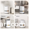 Automatic garbage bag suction wastebasket trash can