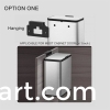Stainless steel kitchen cabinet wall mounted Garbage Bin
