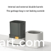 Automatic garbage bag suction wastebasket trash can