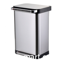Stainless steel waterproof automatic packing foot trash can