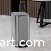 Pedal dual bucket stainless steel trash can