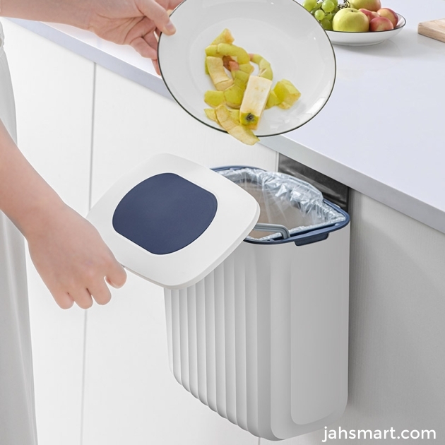 The Sliding Cover Wall-Mounted Trash Can
