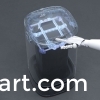 Stainless steel automatic packaging sensor trash can