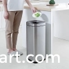 Stainless steel hotel square waste paper basket garbage bin