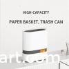 Automatic garbage bag suction wastebasket trash can