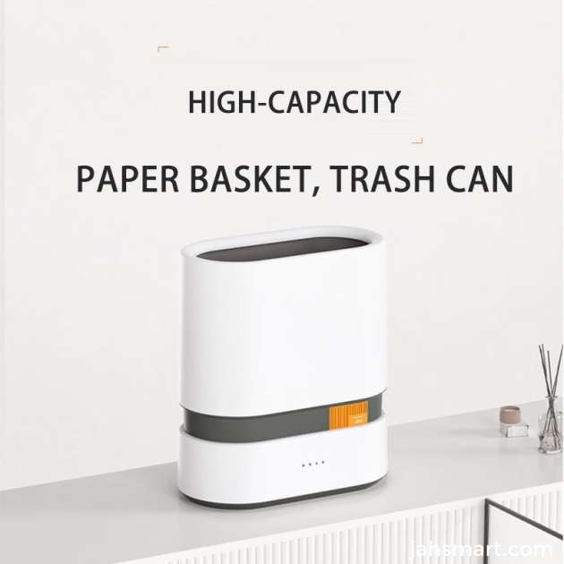 Automatic garbage bag suction wastebasket trash can