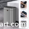 Stainless steel medium-sized bidirectional open lid intelligent sensing garbage bin