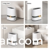 Automatic garbage bag suction wastebasket trash can