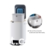 Pedal dual bucket stainless steel trash can
