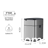 Stainless steel medium-sized bidirectional open lid intelligent sensing garbage bin