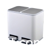 Stainless Steel  Pedal Classified Garbage Can 4